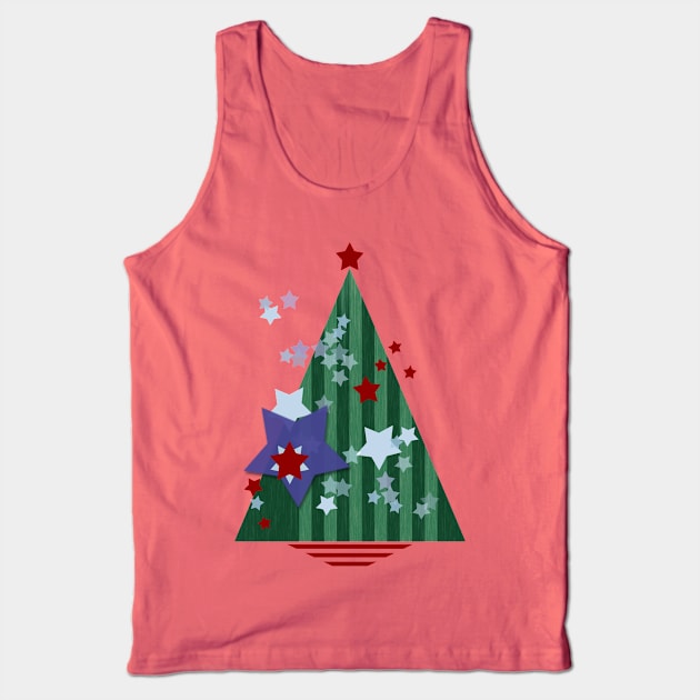 stars and stripes - christmas edition Tank Top by augenWerk